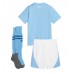 Manchester City Prima Maglia Bambino 2023-24 Manica Corta (+ Pantaloni corti)